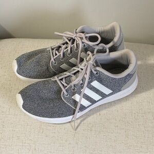 Adidas Charcoal and White Running Shoes
